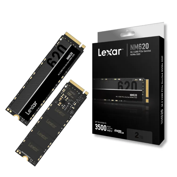 Lexar NM620 2TB SSD, M.2 2280 PCIe Gen3x4 NVMe 1.4 Internal SSD, Up To 3500MB/s