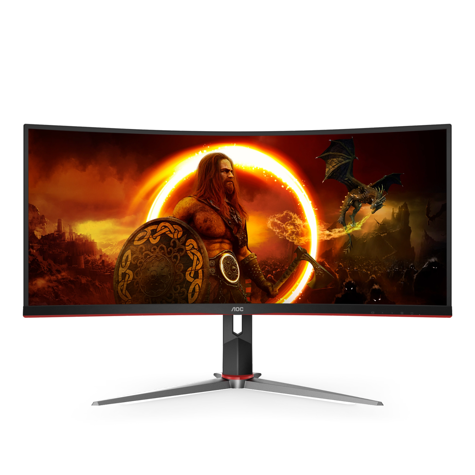 AOC 34" 200Hz curved monitor is the *AOC CU34G4H / CU34G4HV* gaming monitor.  ### *AOC 34" Curved Monitor 200Hz - Specs* *Model*: AOC G4 CU34G4H / CU34G4HV 4614  #### *Display* - *Screen Size*: 34" / 86.4 cm - *Resolution*: 3440 x 1440 WQHD / UWQHD - *Aspect Ratio*: 21:9 - *Panel Type*: