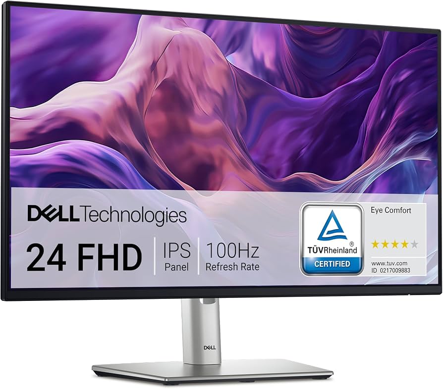 Dell Pro 24 Plus Monitor P2425H features a 23.8-inch Full HD IPS display, a smooth 100 Hz refresh rate, and comprehensive ergonomic adjustments