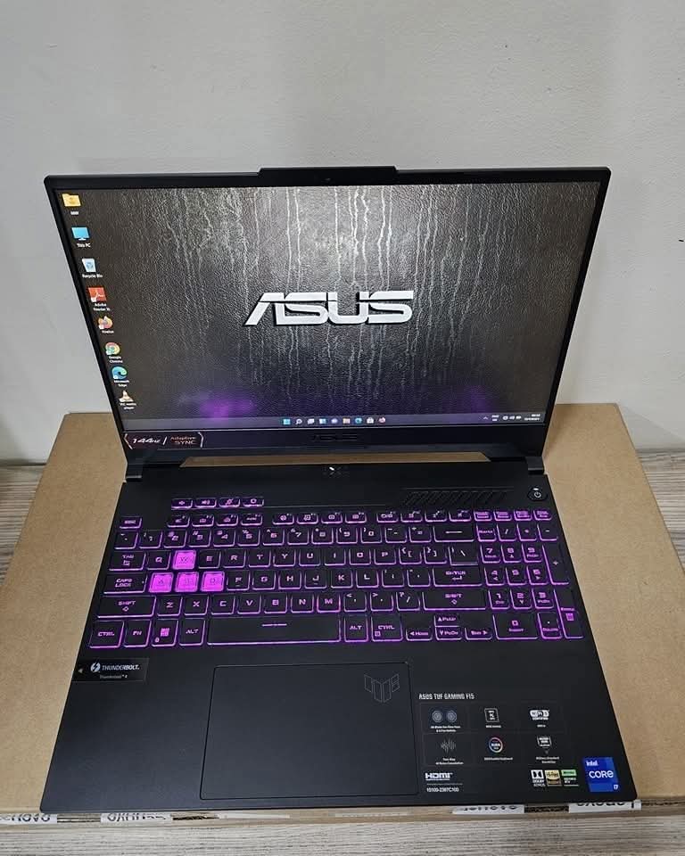 ASUS TUF GAMING F15 FX507ZC4 High End-Military Grade Core i7 Laptop with RTX3050  4gig Dedicated Nvidia RTX3050 GDRR6 Graphics Card 12th Gen Intel(R) Core(TM) i7-12700H CPU @2.30GHz(20CPUs) 12th gen processor 512gig Solid State Drive (free slot for hdd) 16gig ddr5 ram(upgradable)