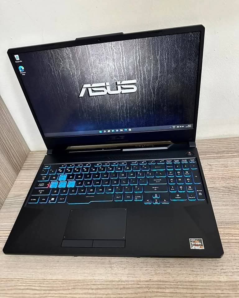 Asus TUF Gaming 15 (High End Gaming Laptop (820.00us)   Military Grade Powerful Machine for Rendering and Gaming  AMD Ryzen 7 7435HS (8Core & 16threads) @ 3.2GHz(13th generation) 512gig Solid State Drive (another free slot) 16gig ddr5 ram(upgradable) 4gig Dedicated Nvidia RTX3050 GDRR6 Graphics Card
