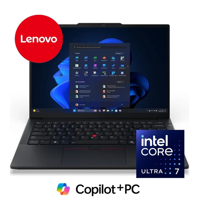 Lenovo ThinkPad E14 G7 14-inch WUXGA AI Laptop - Intel Core Ultra 7 256V 512GB SSD 16GB RAM Win 11 Pro