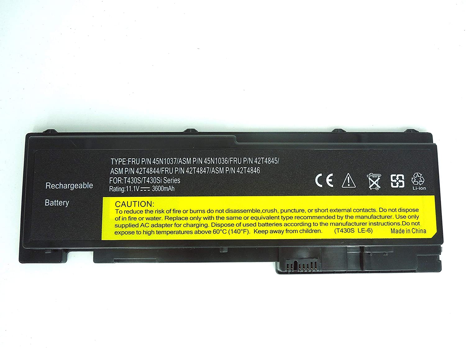 Lenovo Thinkpad T420s, T430s, 42T4845, 40Y7625 Laptop Battery, 11.1V 4400mAh/49Wh