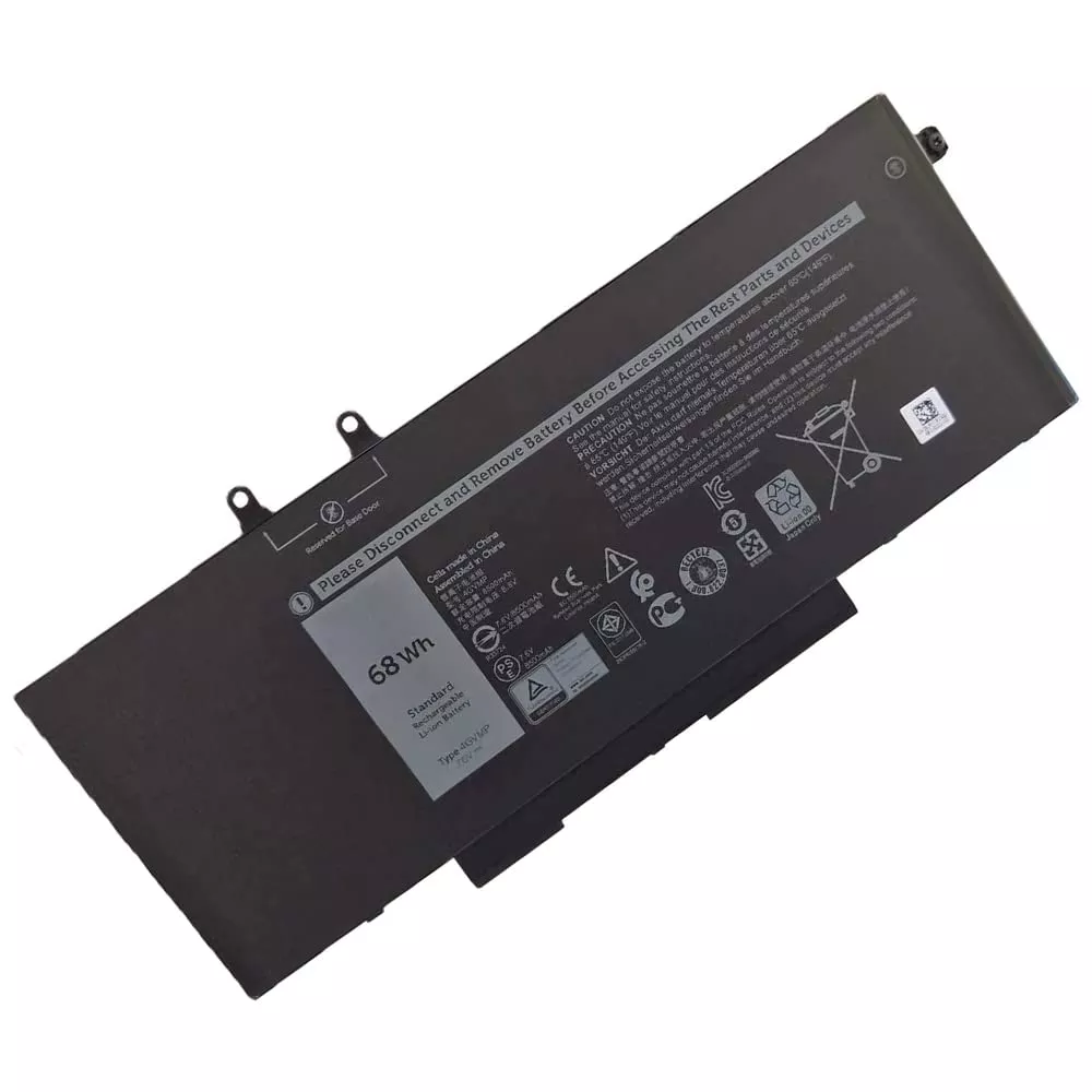 Dell Latitude 5400 5500 5410 5510 P84F P42E ,4GVMP, 9JRYT Laptop Battery 7.6V 8500mAh/68Wh