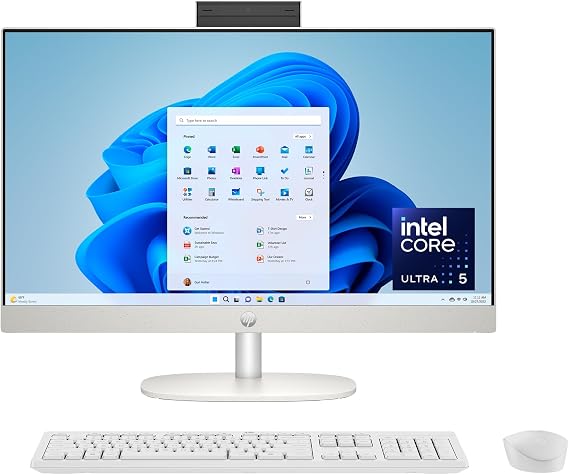 P 24-CR1004L All-in-One Desktop PC Intel Core Ultra 5 125U 8GB DDR5 RAM 512GB SSD 23.8 Inch FHD Intel Graphics Wi-Fi 6 Bluetooth DOS Shell White 1Y Warranty