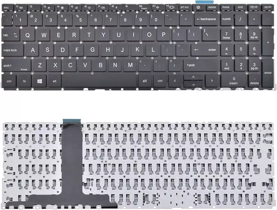 HP ProBook 450 G8, 450 G9, 455 G8, 650 G8, 655 G8 Keyboard Black