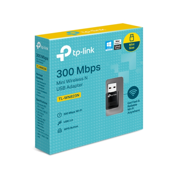 TP-LINK TL-WN823N 300Mbps Mini Wireless N USB Adapter