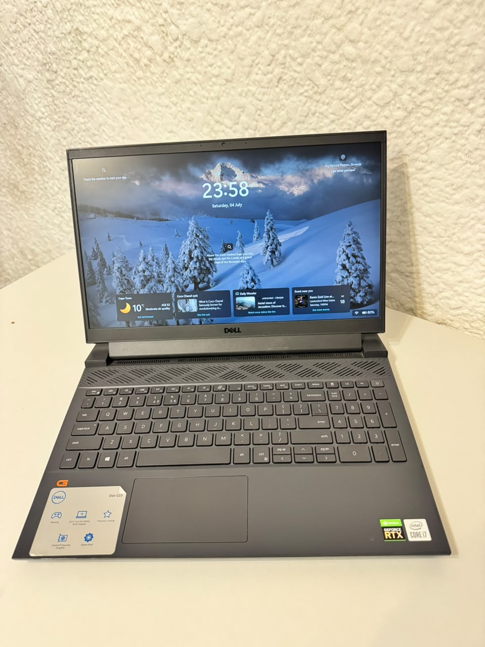 Dell Gaming G15 5510 - Intel Core i7-10870H 2.20GHz  NVIDIA GeForce RTX 3060 6GB GDDR6 Graphics - 16GB (2x8GB) DDR4-2933MHz Memory - 1TB M.2 PCI-E NVMe SSD - Colour: Shadow Grey - Window