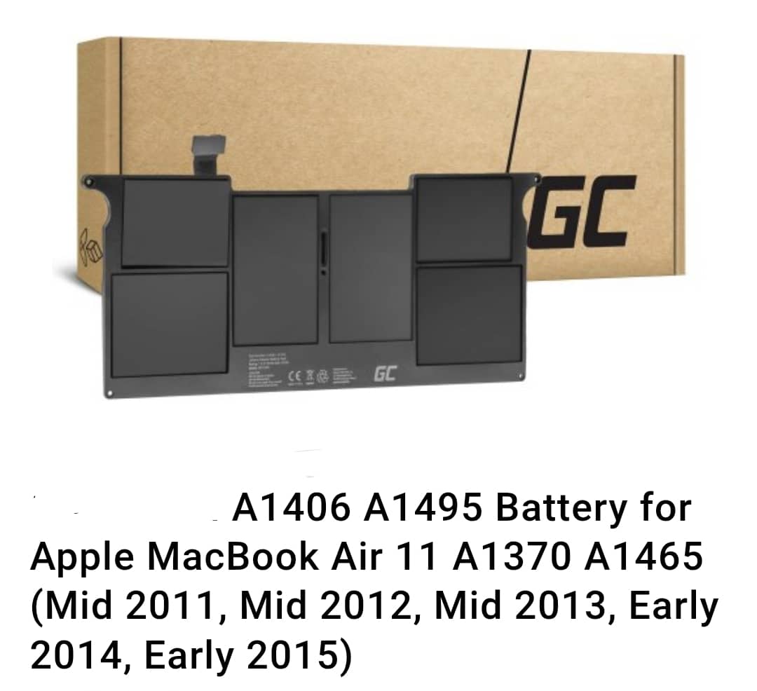 A1406 A1495 Battery For Macbook Air 11 A1370 A1465 (Mid 2011, Mid 2012, Mid 2013,Early 2014,Early 2015)