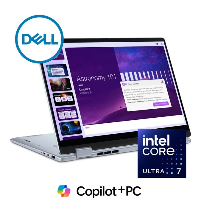 Dell 14 Plus 14-inch FHD+ AI 2-in-1 Laptop - Intel Core Ultra 7 156V 1TB SSD 16GB RAM Win 11 Pro