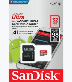 SanDisk SDSQUAR-032G-GN6MA Ultra Micro SDHC Class 10 32GB Memory Card