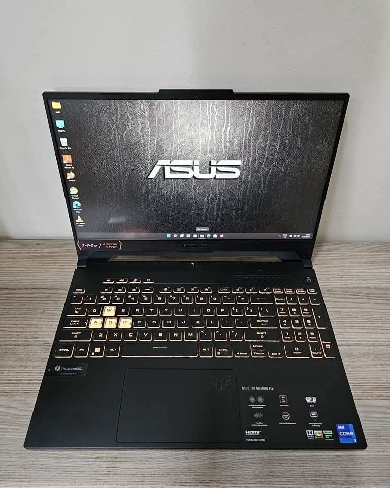 ASUS TUF GAMING F15 FX507ZC4 High End-Military Grade Core i7 Laptop with RTX3050  4gig Dedicated Nvidia RTX3050 GDRR6 Graphics Card 12th Gen Intel(R) Core(TM) i7-12700H CPU @2.30GHz(20CPUs) 12th gen processor 512gig Solid State Drive (free slot for hdd) 16gig ddr5 ram(upgradable) thumbnail