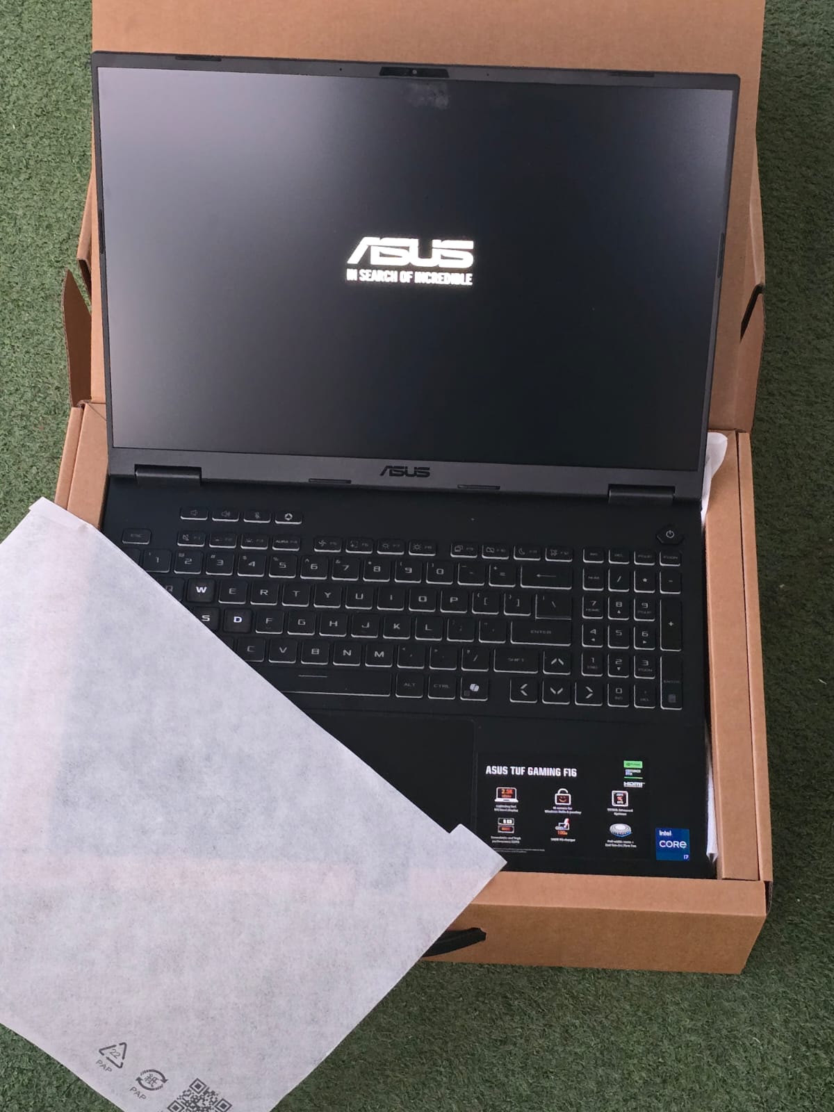 ASUS FX608JHR-I716512G0W TUF Gaming F16  - Intel Core i7-14650HX 16-Core (30MB Intel SmartCache) - Up to 5.20GHz Boost Clock - 8 Performance Cores, 8 Efficient Cores - 24 Threads, 16 Total Cores - 16" WQXGA (2560x1600) IPS-level 165Hz NVIDIA G-Sync Display - 72% NTSC, 100% sRGB, 75.35% Adobe Colour thumbnail