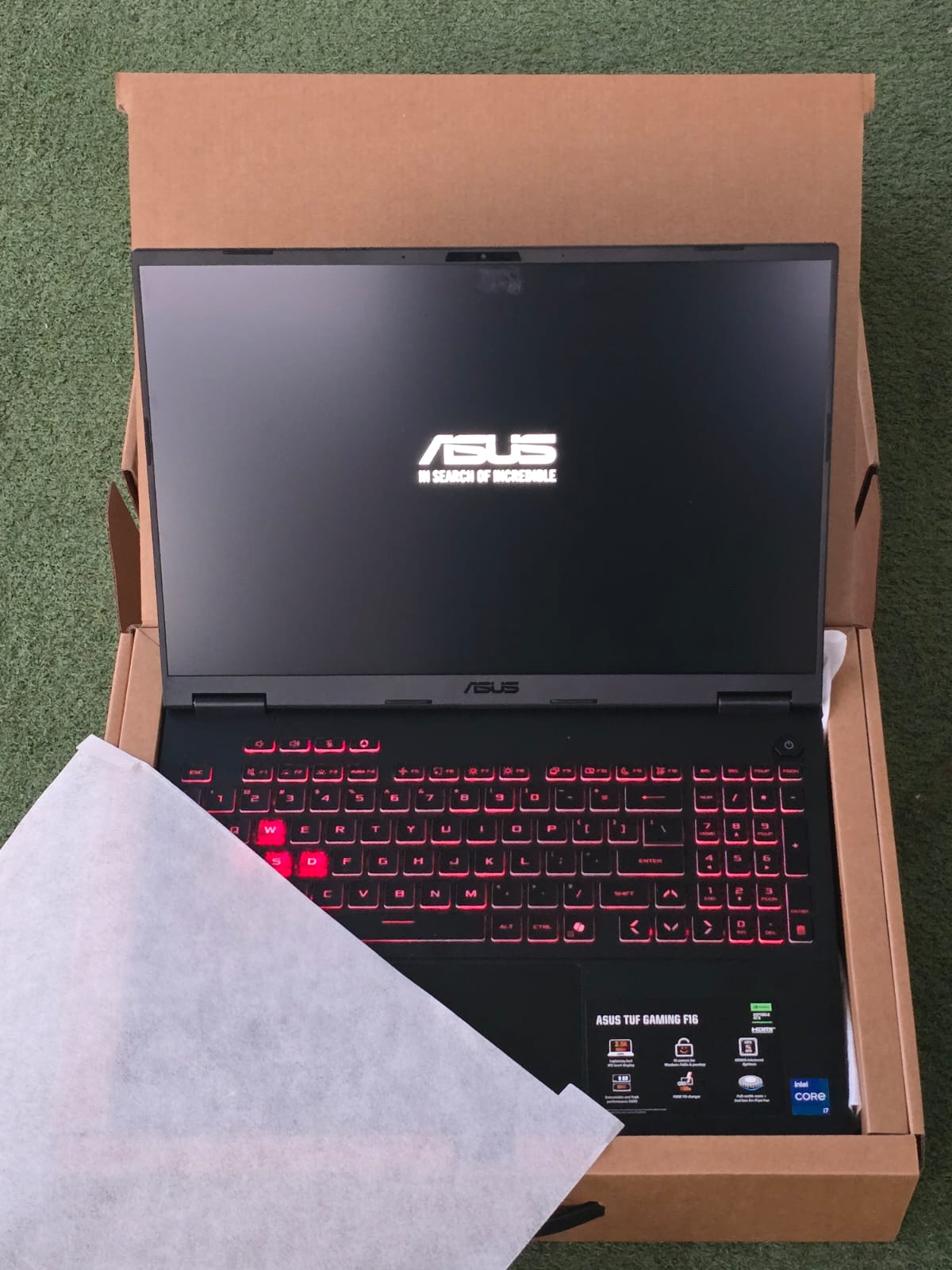 ASUS FX608JHR-I716512G0W TUF Gaming F16  - Intel Core i7-14650HX 16-Core (30MB Intel SmartCache) - Up to 5.20GHz Boost Clock - 8 Performance Cores, 8 Efficient Cores - 24 Threads, 16 Total Cores - 16" WQXGA (2560x1600) IPS-level 165Hz NVIDIA G-Sync Display - 72% NTSC, 100% sRGB, 75.35% Adobe Colour thumbnail