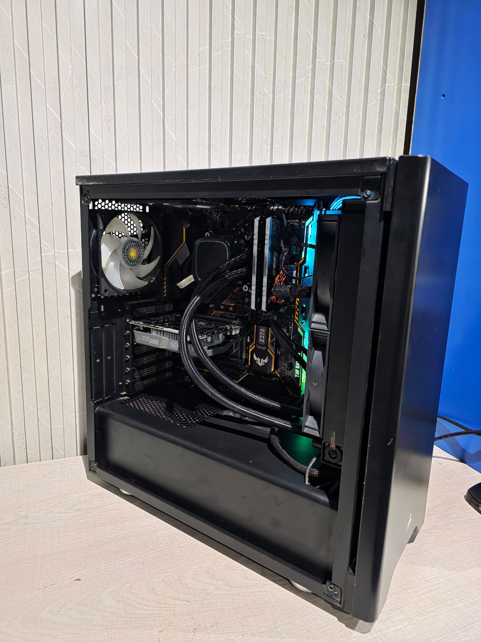 Custom Built Gaming PC Core i7 8700k 16gig ram 512gig ssd Nvidia RTX 3050 6gig thumbnail
