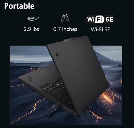 Lenovo ThinkPad T14 Gen 6 Business Laptop 14" FHD+ IPS, Intel Ultra 7 255U, 16GB DDR5 RAM, 512GB SSD, 5MP Webcam, Fingerprint, Backlit, Wi-Fi 6E, 2 Thunderbolt 4, AI PC, W11P thumbnail