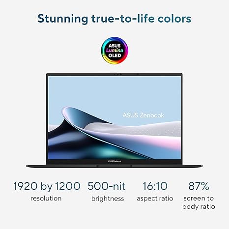 The ASUS Zenbook 14 OLED (UX3405C) is a premium ultrabook featuring Intel’s latest Core Ultra processors, a stunning 14-inch 3K OLED display, up to 32GB LPDDR5X RAM, and Wi-Fi 7 connectivity. It’s designed for professionals who need portability, performance, and cutting-edge AI features. thumbnail