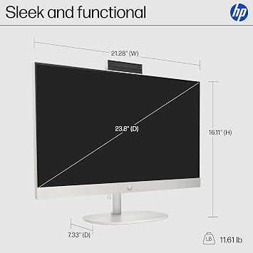 HP 24 INCH ALL IN ONE DESKTOP TOUCHSCREEN  CORE I7-13TH GEN  16GB RAM  512GB SSD thumbnail