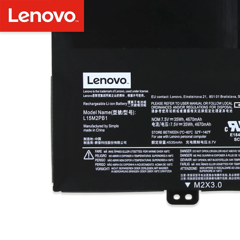 Original L15M2PB1 L15C3PB1 Laptop Battery Compatible With Lenovo Ideapad 330s 7000-14ikbr 15ikbr 14AST 15AST L15M3PB0 L15L3PB1 thumbnail