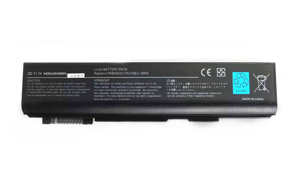 Toshiba Satellite S500, PA3788U-1BRS Laptop Battery, 11.1V 4400mAh/49Wh thumbnail