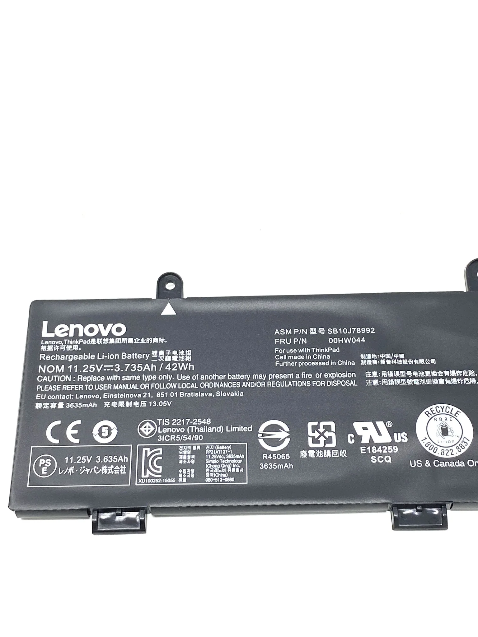 Original 00HW043 Lenovo ThinkPad Yoga 11e 3rd Gen 20G8-S03400 20GA Series 00HW042 00HW044 SB10J78992 Laptop Battery thumbnail