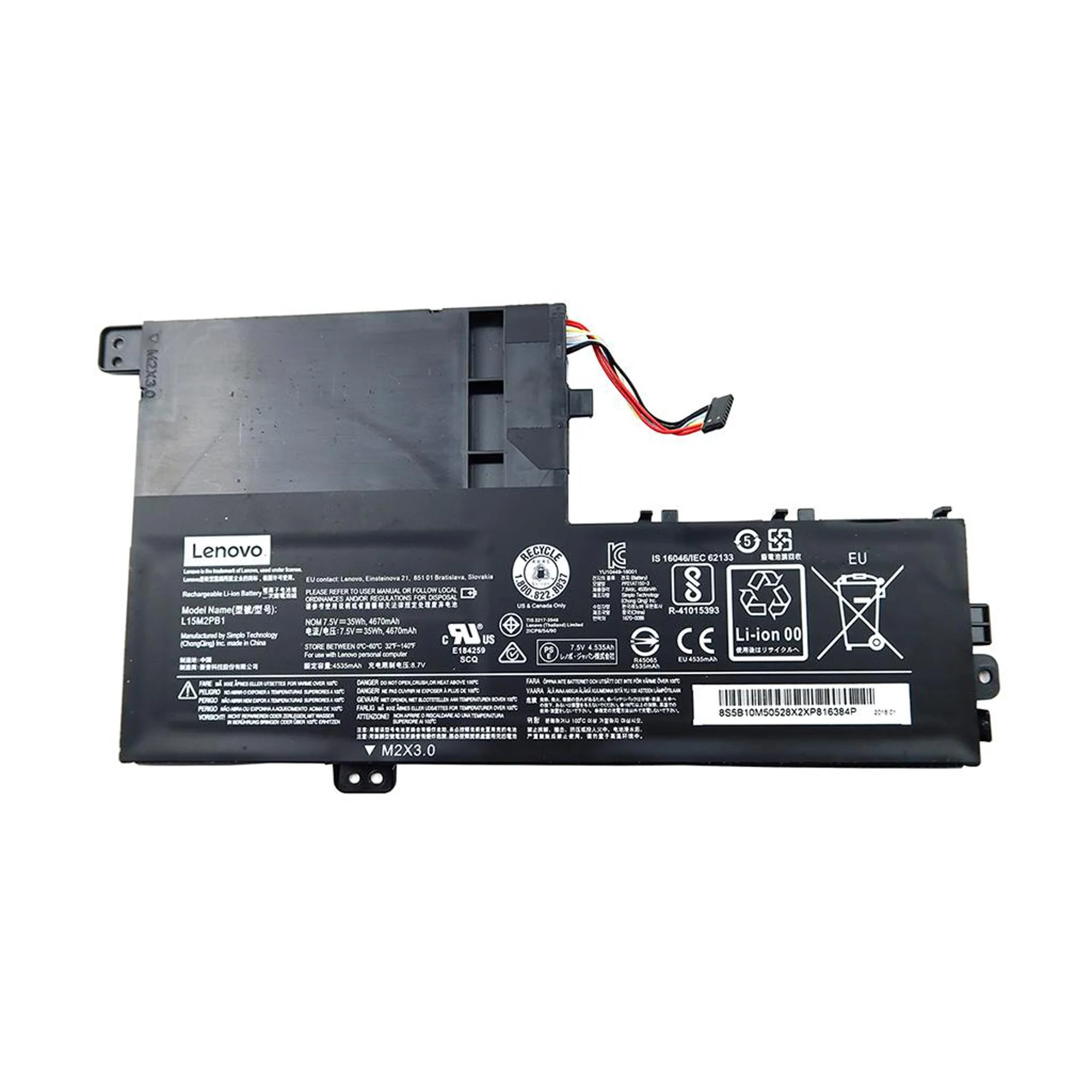 Original L15M2PB1 L15C3PB1 Laptop Battery Compatible With Lenovo Ideapad 330s 7000-14ikbr 15ikbr 14AST 15AST L15M3PB0 L15L3PB1 thumbnail