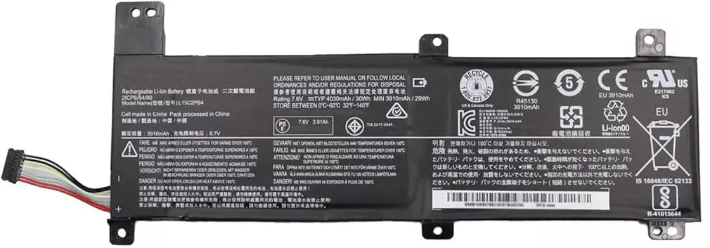 Lenovo IdeaPad 310-14isk, L15L2PB2, L15C2PB2, L15M2PB2, L15M2PB4 Laptop Battery, 7.4V 4080mAh/30Wh thumbnail