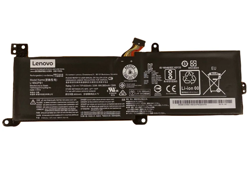 Original L16M2PB1 7.5V 30Wh 2cell Laptop Battery for Lenovo IdeaPad 320-15IKBR V15-IIL-82C5 Legion V320-17IKB(81CN) thumbnail