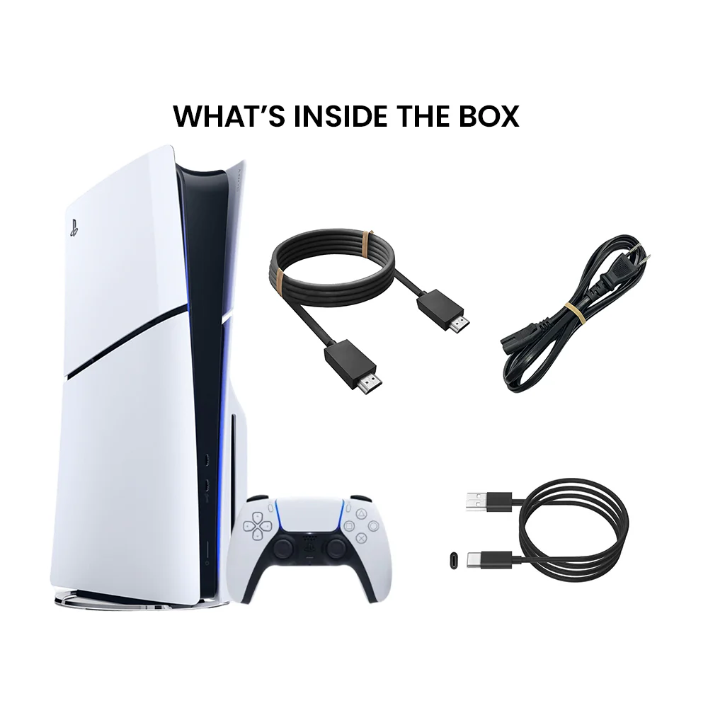 Sony PlayStation 5 Slim - Disc Edition PS5 1TB White Console Gaming System NEW thumbnail