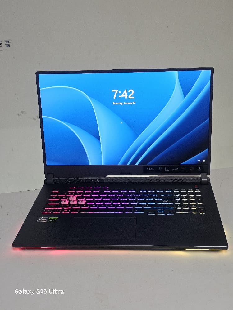 ROG STRIX G1713RC  Gaming With RTX3050 4gig dedicated Graphics  New Condition Stylish Gaming Beast  Highly Recommended for Rendering /Video Editing/Architectural designs/Animation /Motion Graphics /Photoshop /Gaming Machines/Lumion and all powerful Jobs 13th Gen Ryzen 7 6800HS @3.2 0GHz ( thumbnail