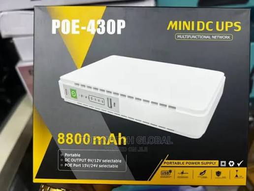 Mini UPS Devices: Portable backup batteries used to keep Wi-Fi routers and fiber boxes running seamlessly during blackouts. thumbnail