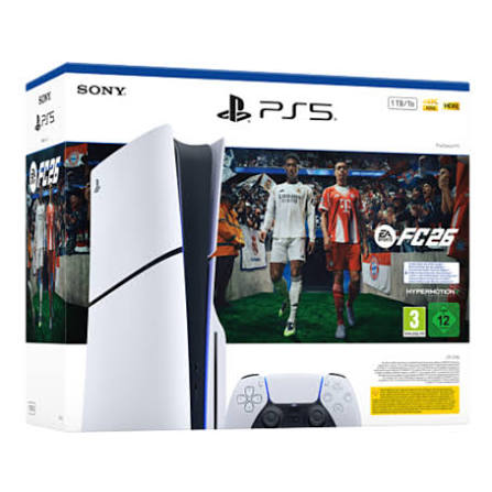 Sony PlayStation 5 Slim - Disc Edition PS5 1TB White Console Gaming System NEW thumbnail