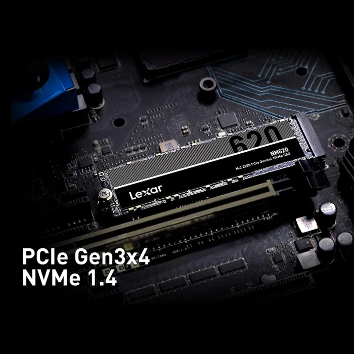 Lexar NM620 2TB SSD, M.2 2280 PCIe Gen3x4 NVMe 1.4 Internal SSD, Up To 3500MB/s thumbnail