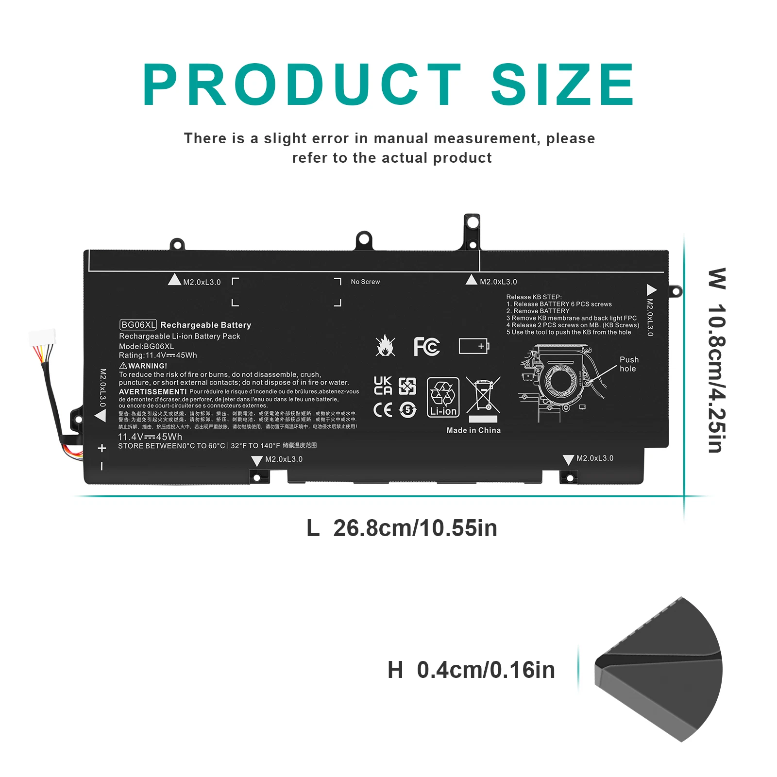 BG06XL INTERNAL BATTERY thumbnail