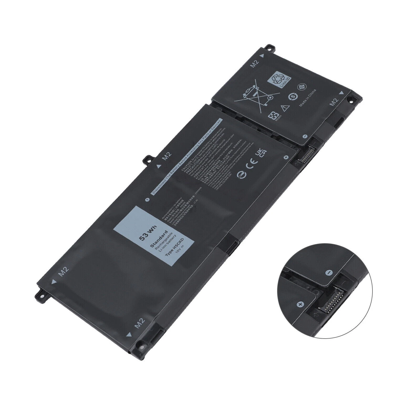 Dell Vostro 5300, 5401, 5501, Latitude 3410, 3510 Inspiron 5408, 5501, 5508, 5400, 7405, 7300, 7500, H5CKD, TXD03 Laptop Battery, 15.2V 3600mAh/55Wh NOT COMPATIBLE WITH 3HWPP Generic thumbnail