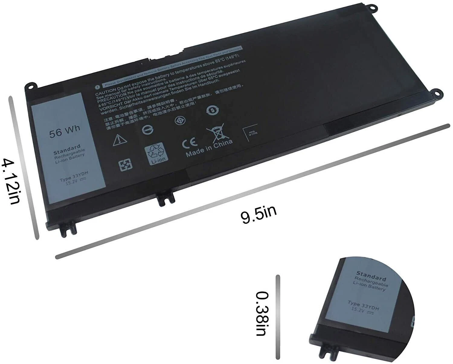 Dell Latitude 3380 3480 3490 3580 3590 Inspiron 7577 7586 thumbnail