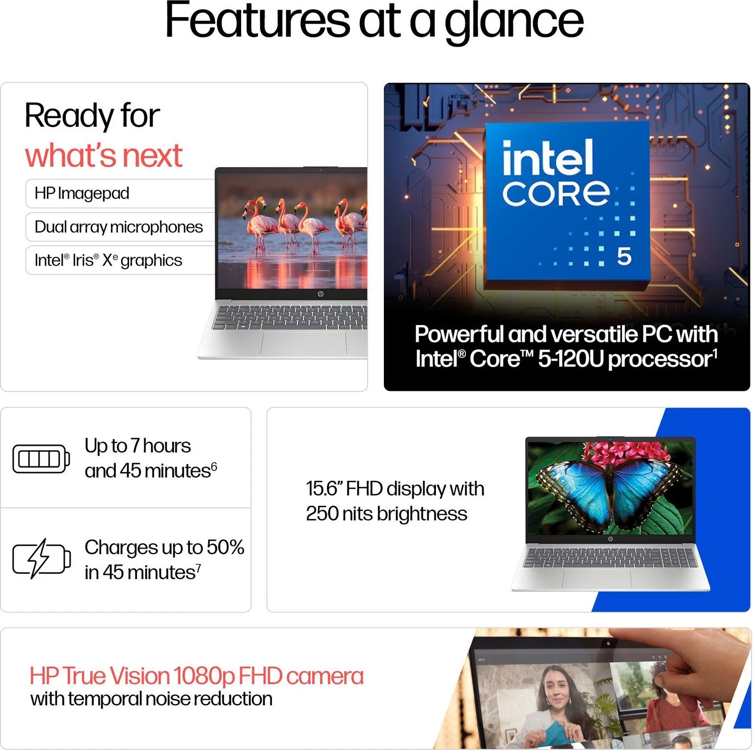 HP 14 -EP0355CL LAPTOP  CORE 5 120U SERIES 1 16GB RAM 1TB SSD  14"  WINDOWS 11 thumbnail