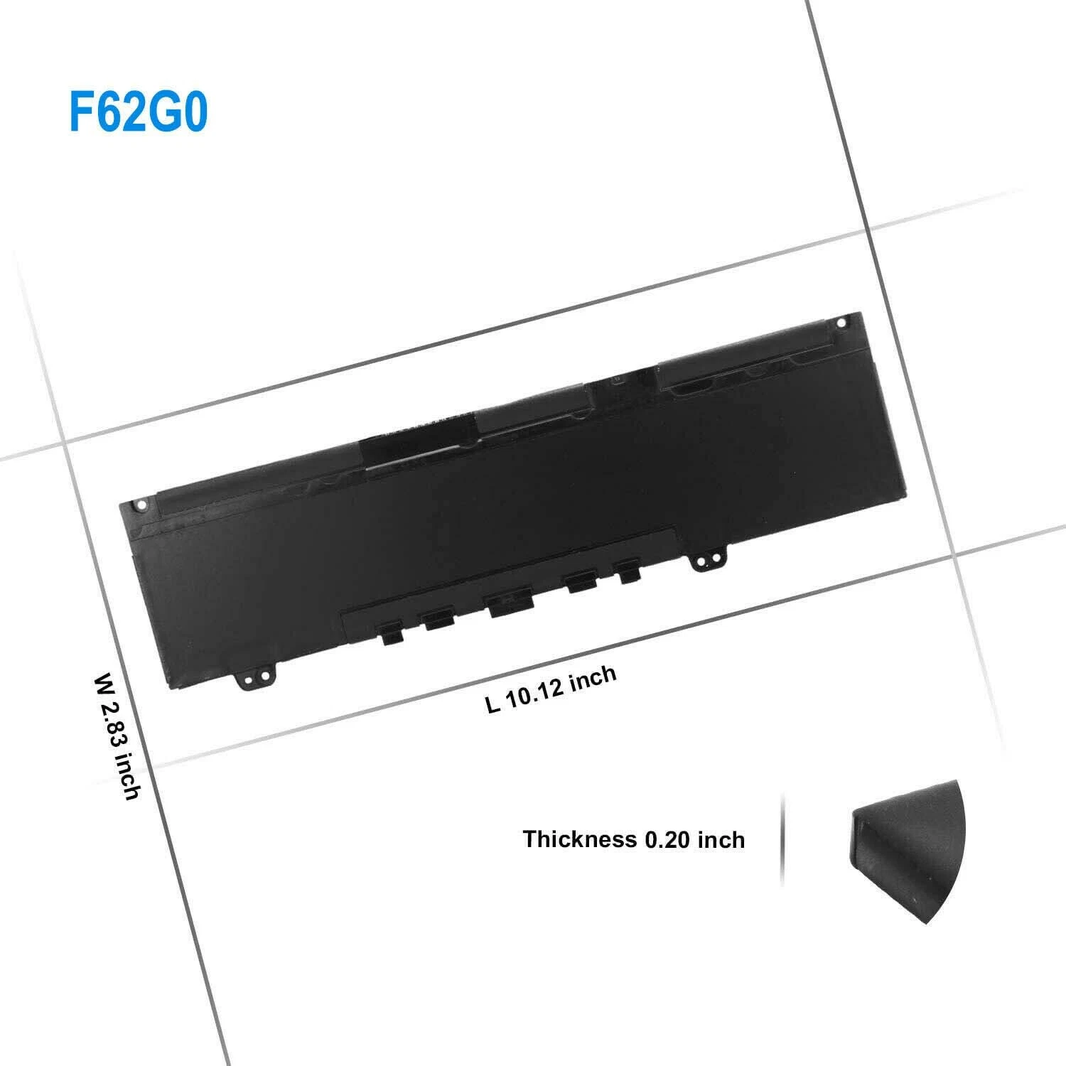 38Wh F62G0 Battery for Dell Inspiron 13 5370 7000 7370 7380 7386 7373 P83G 39DY5 thumbnail