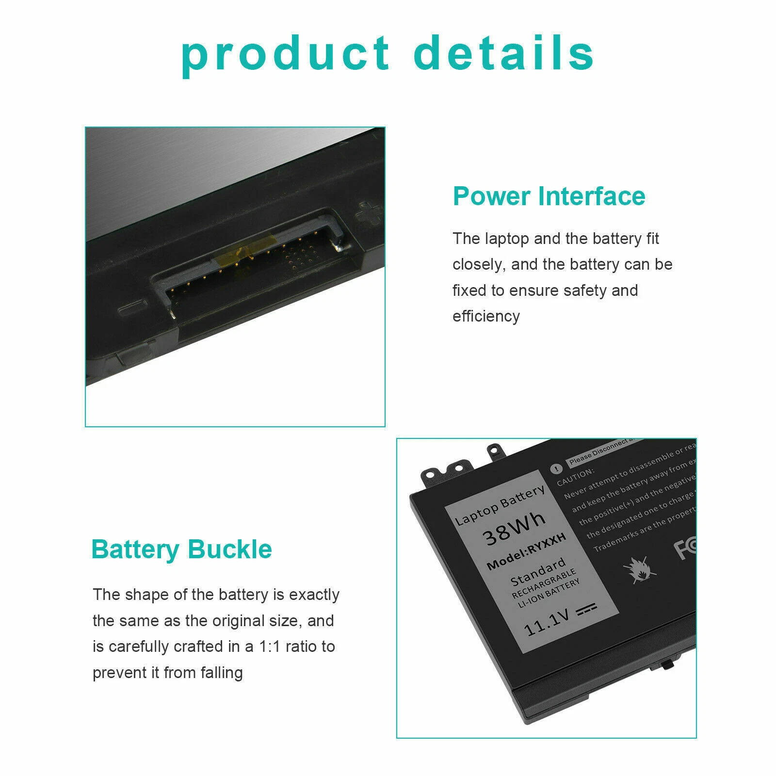 DELL Latitude 3150 3160 12 E5250 Latitude E5450 14 RYXXH thumbnail