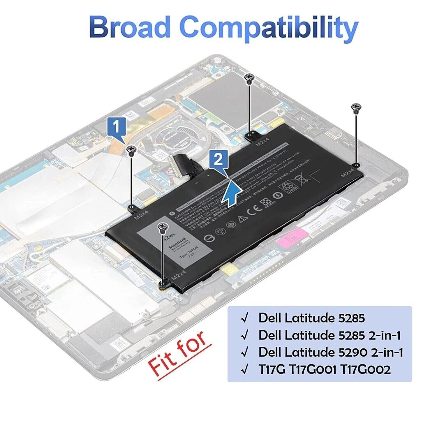 DELL Latitude 12 5285 5290 2-in-1 Series JOPGR 0J0PGR FTH6F thumbnail