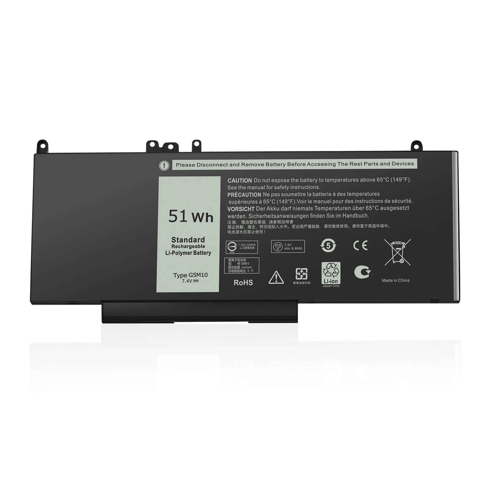 G5M10 Battery for Dell Latitude E5450 E5550 Notebook 15.6 Replace 8V5GX 0WYJC2 thumbnail