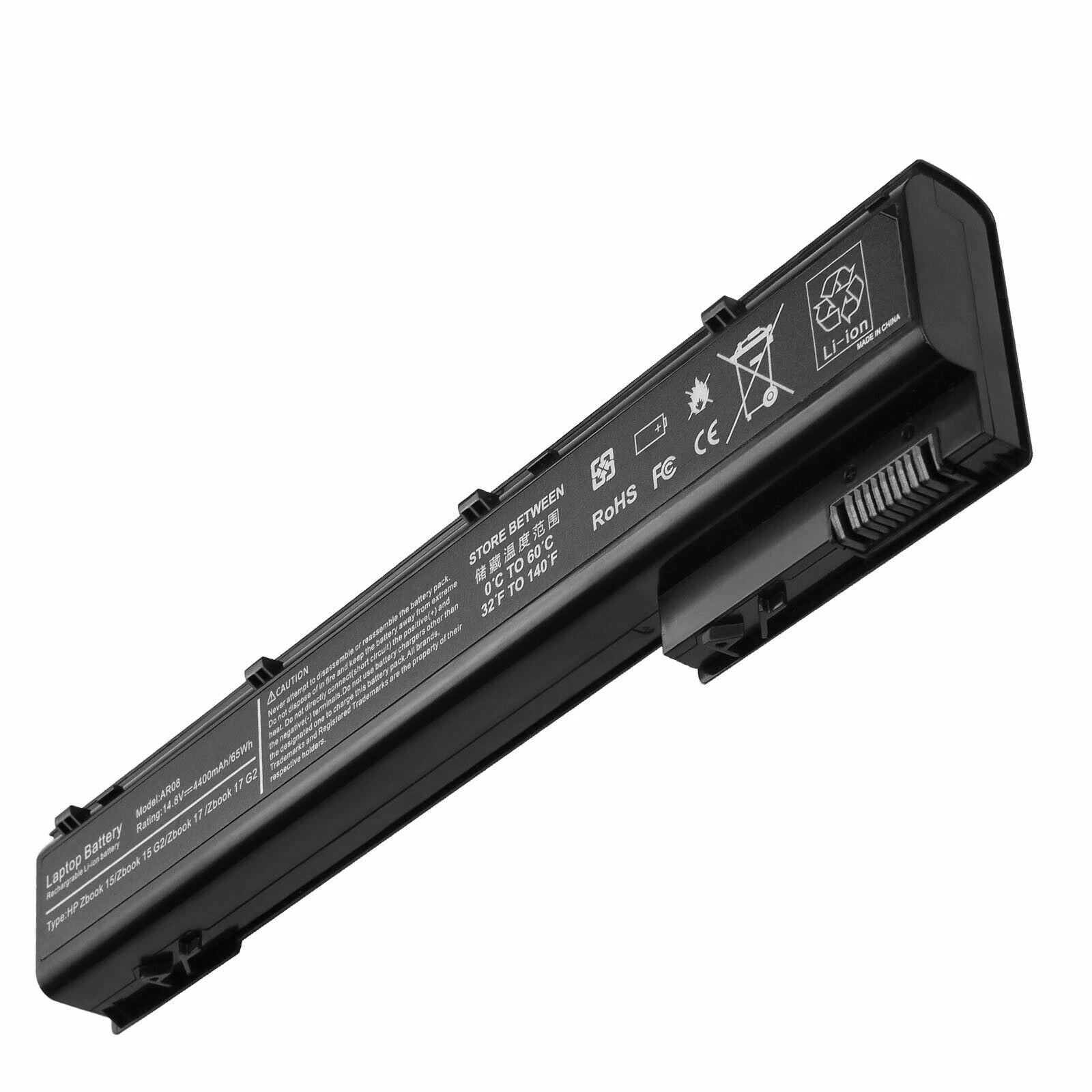 Hp ZBook 15, ZBook 17, HSTNN-C77C, AR08, HSTNN-IB41 Laptop Battery, 14.4.V 4400mAh/63Wh thumbnail