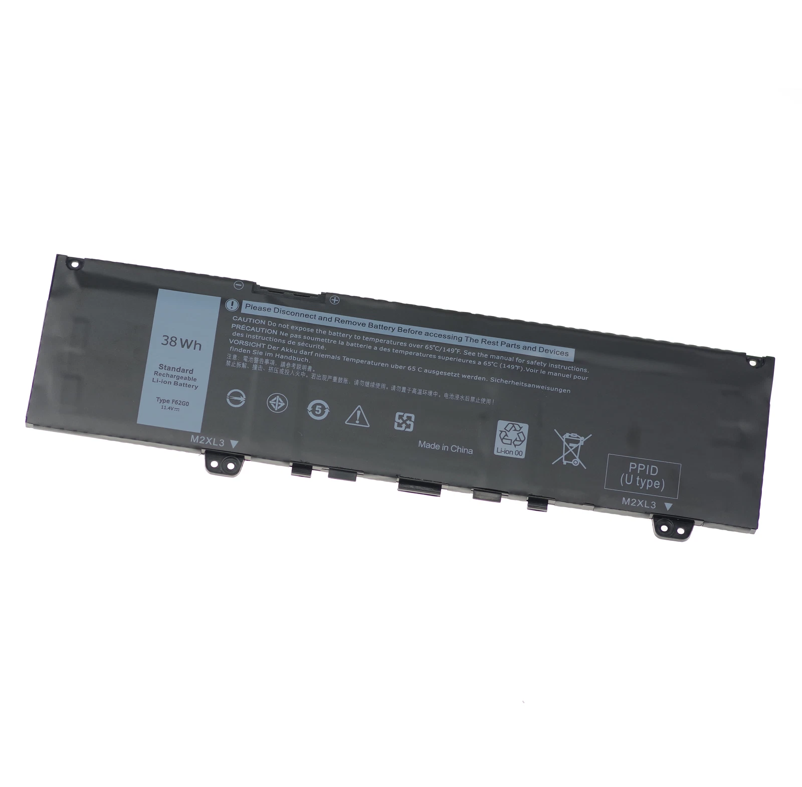 38Wh F62G0 Battery for Dell Inspiron 13 5370 7000 7370 7380 7386 7373 P83G 39DY5 thumbnail