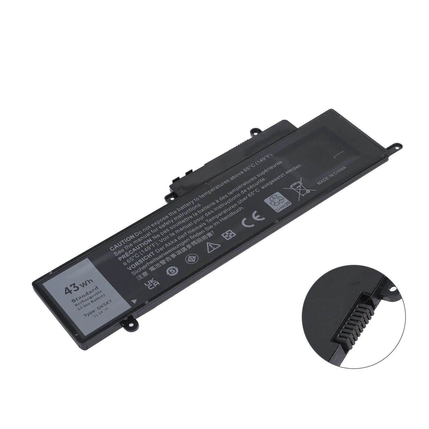 Dell Inspiron 13 7347, 11 3147, 13 7000, 11 3000, GK5KY, 04K8YH Laptop Battery, 11.1 V 3800mAh/43Wh thumbnail