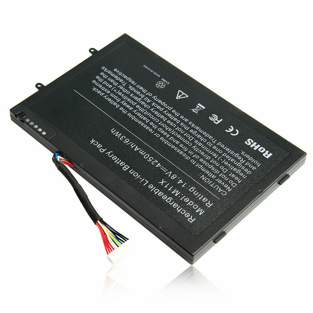 Dell Alienware M11X, M11X R1, M11X R2, M11X R3, M14X, 8P6X6, P06T, PT6V8, T7YJR Laptop Battery, 14.8 V 4260mAh/63Wh thumbnail