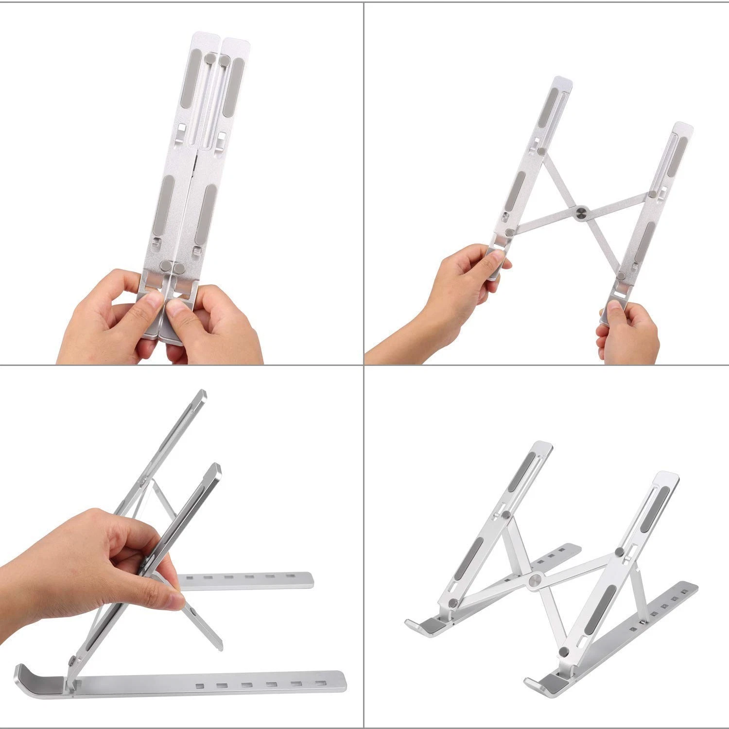 Portable Laptop Stand, Aluminum Adjustable Eye-Level Ergonomic thumbnail