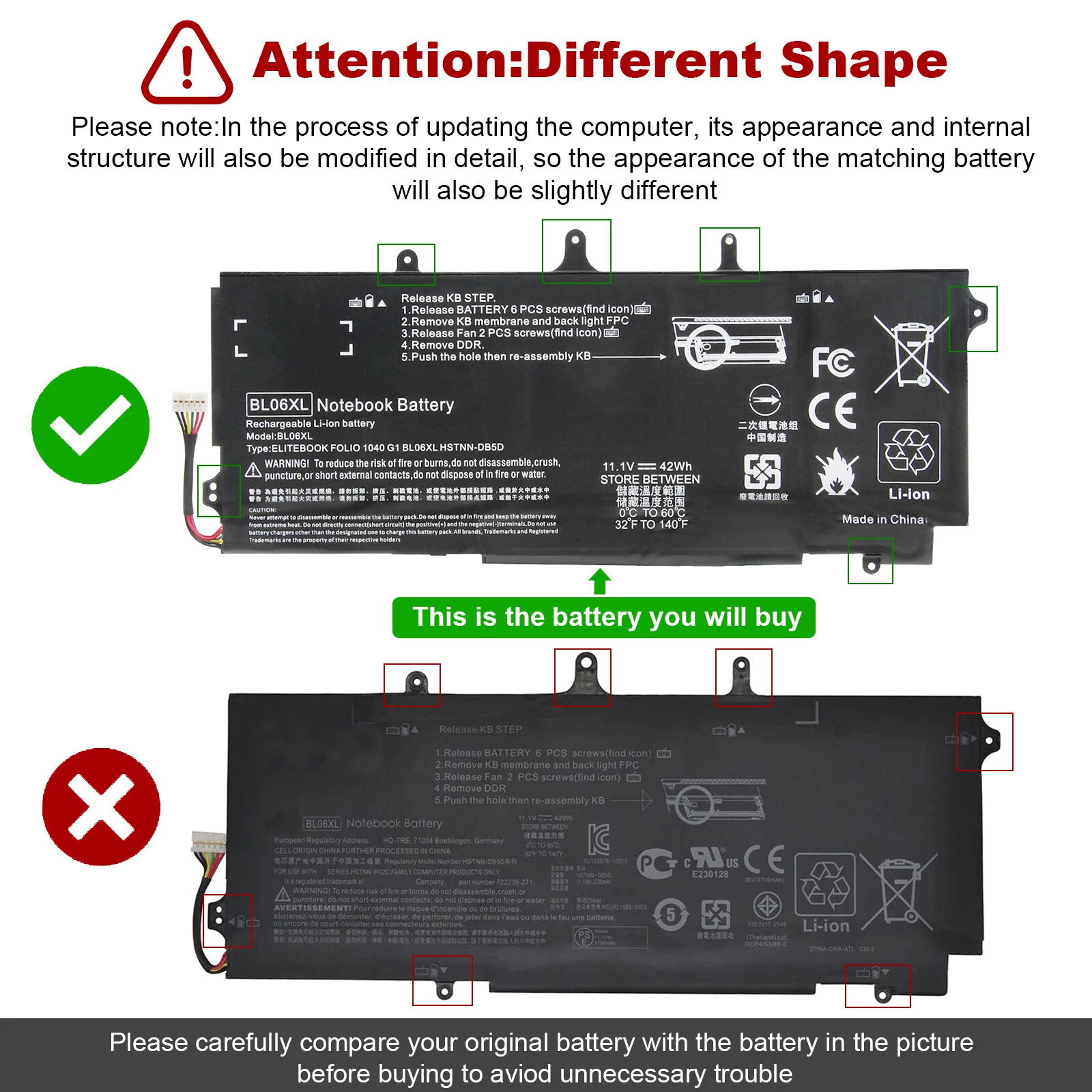 BL06XL INTERNAL BATTERY thumbnail