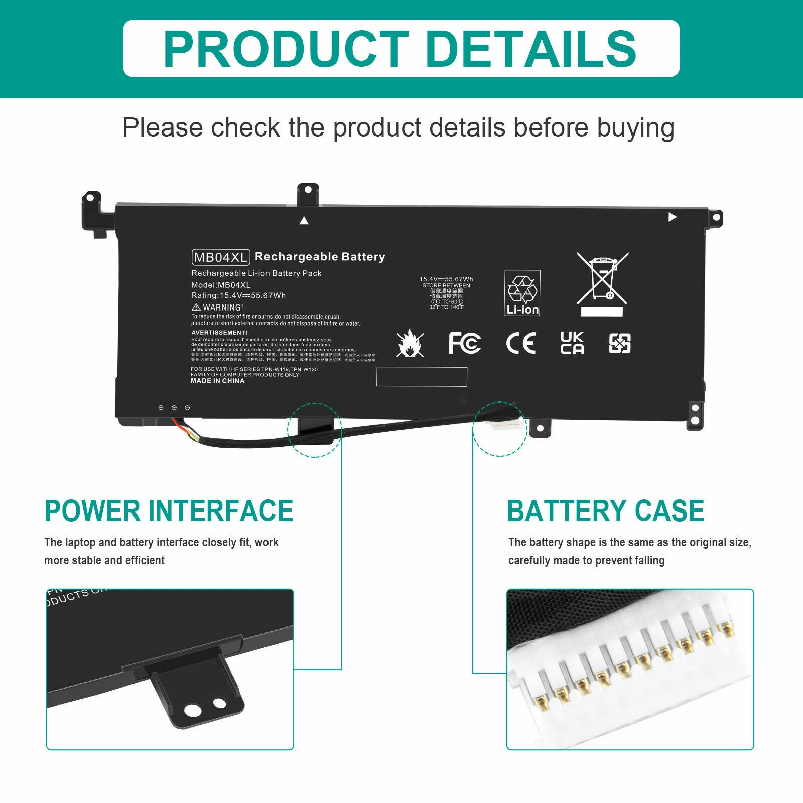 MB04XL INTERNAL BATTERY thumbnail