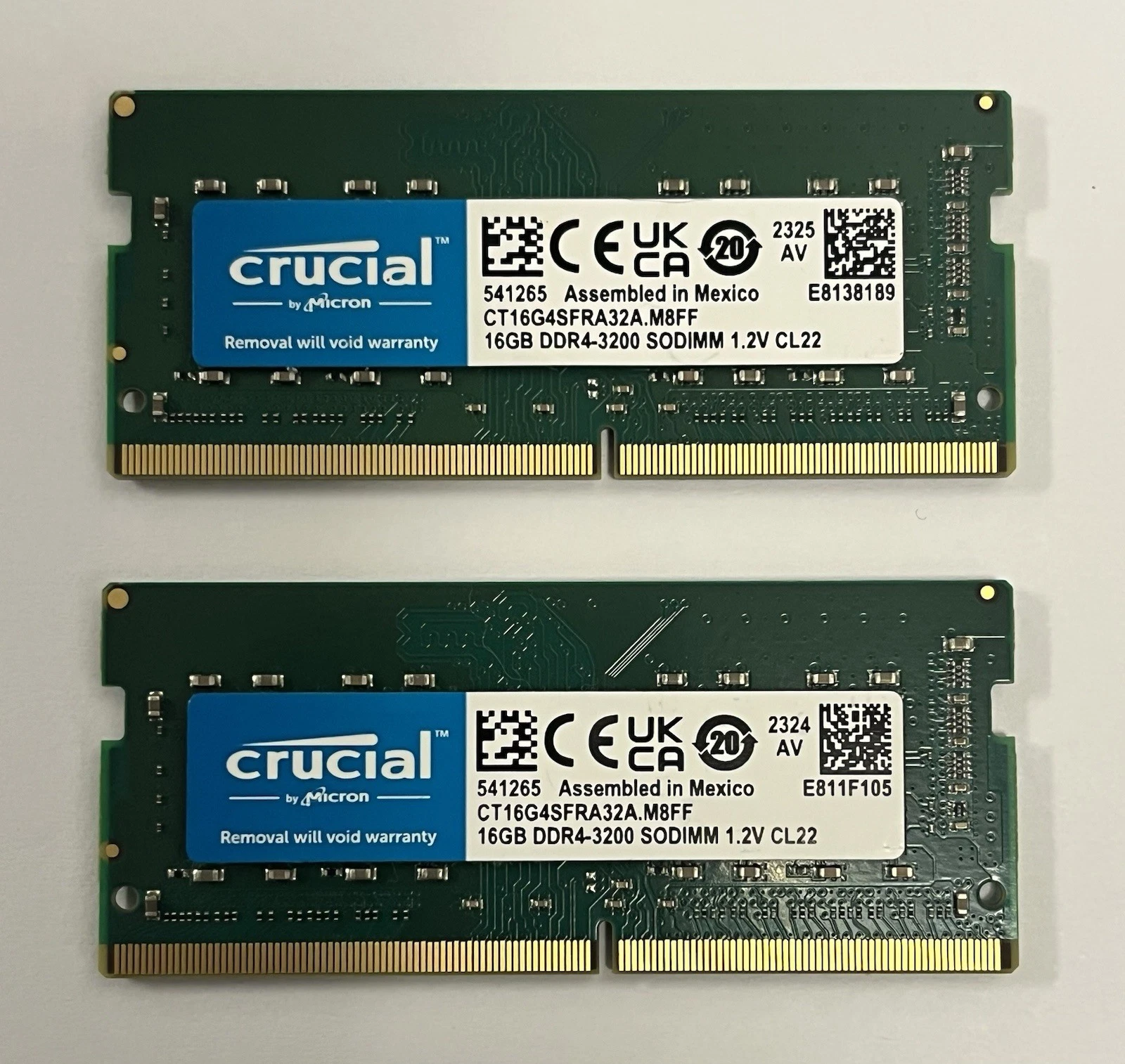 Samsung 16GB DDR4 3200 MHz PC4-25600 SODIMM Laptop Memory RAM (M471A2K43DB1-CWE) thumbnail