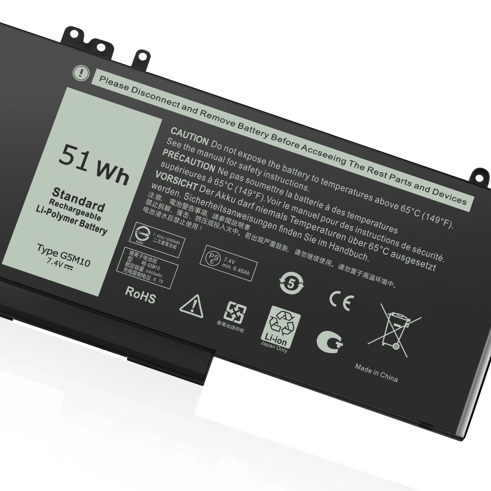 G5M10 Battery for Dell Latitude E5450 E5550 Notebook 15.6 Replace 8V5GX 0WYJC2 thumbnail